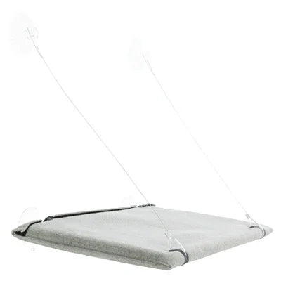 Trixie Cat Hammock Window Mount Velour Grey - Image 2
