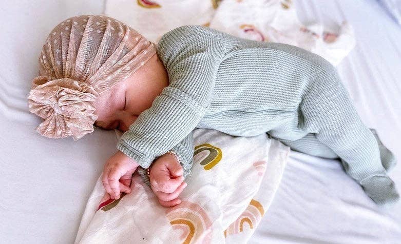 Bright Rainbow Muslin Blanket - Image 1