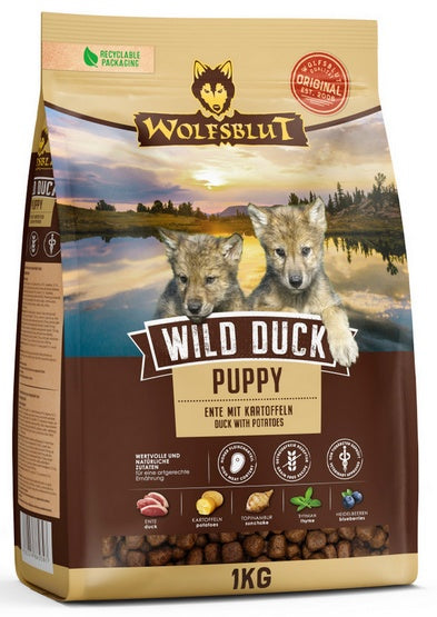 Wolfsblut Dog Wild Duck Puppy – kaczka i ziemniaki 1kg