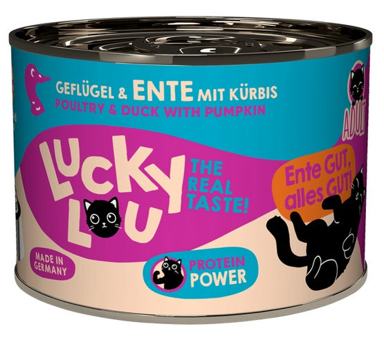 Lucky Lou Lifestage Adult Drób i kaczka puszka 200g - Image 3