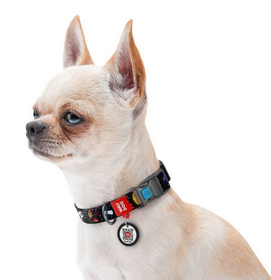 Collar WAUDOG Nylon obroża z QR-paszportem - wzór NASA - Image 3