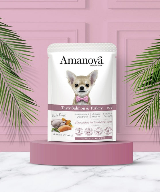 Amanova Dog Adult Tasty Salmon & Turkey - wysoka zawartość świeżego mięsa - Image 3