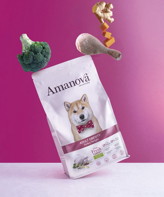 Amanova Dog Adult Obesity Turkey Delight indyk 10 kg - monobiałkowa formuła z L-karnityną na kontrolę masy - Image 3