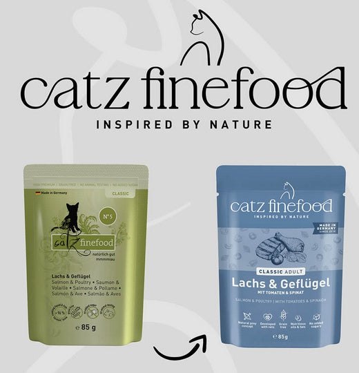 Catz Finefood Classic Łosoś i drób (N.05) saszetka 85g - Image 3