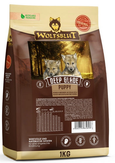 Wolfsblut Dog Deep Glade Puppy – jeleń i bawół 1kg
