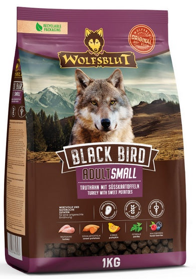 Wolfsblut Dog Black Bird Adult Small – indyk i bataty 1kg