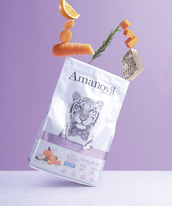 Amanova Cat Sterilised Fish Delicacy - monobiałkowa karma ze świeżej białej ryby - Image 3