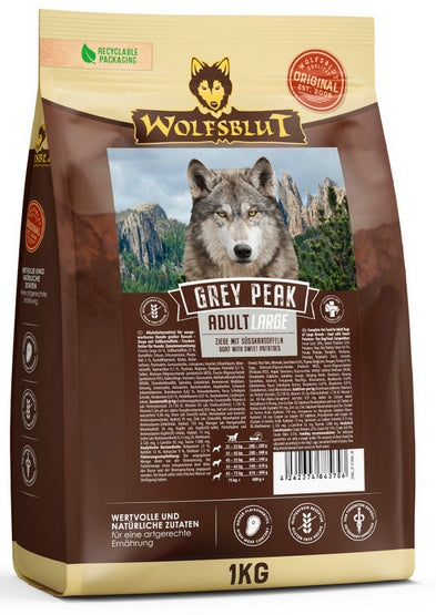 Wolfsblut Dog Grey Peak Adult Large – koza i bataty 1kg