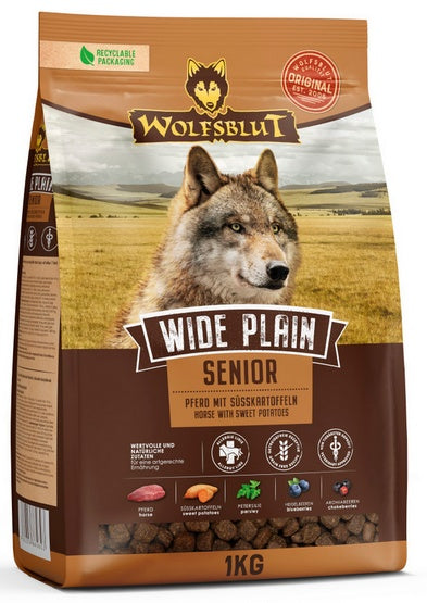 Wolfsblut Dog Wide Plain Senior – konina i bataty 1kg