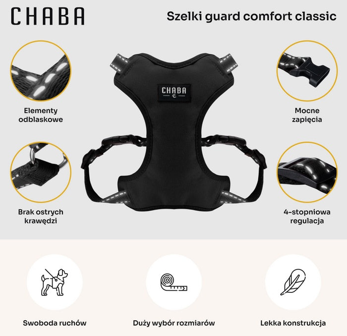 CHABA Szelki Guard Comfort Classic M czarne - Image 3