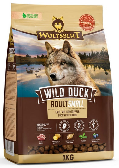 Wolfsblut Dog Wild Duck Adult Small – kaczka i bataty 1kg