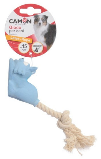 Camon lateksowa zabawka z liną 15 cm - piszcząca do przeciągania - Image 3