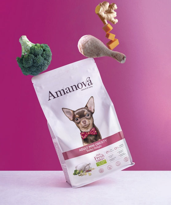 Amanova dog adult mini obesity turkey delight – indyk dla psów małych ras z nadwagą 800g - Image 2