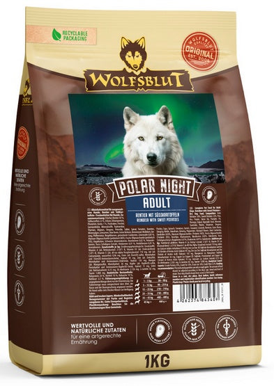 Wolfsblut Dog Polar Night Adult – renifer i bataty 1kg