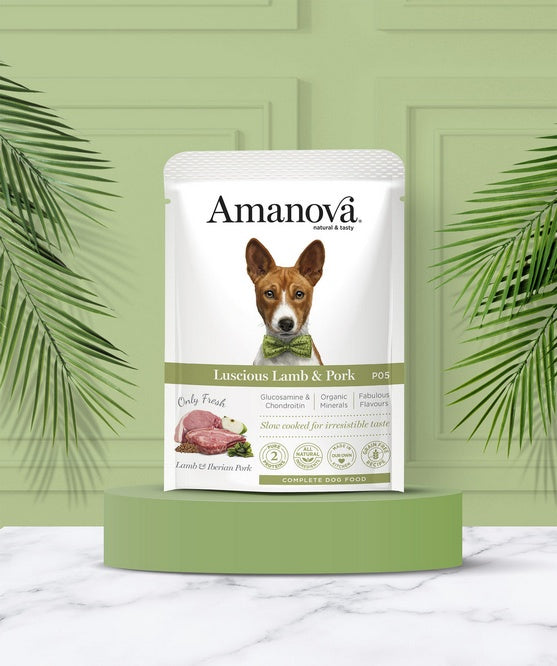 Amanova Dog Adult Luscious Lamb & Pork - świeża jagnięcina i wieprzowina w saszetce 300 g - Image 3