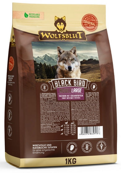 Wolfsblut Dog Black Bird Adult Large – indyk i bataty 1kg