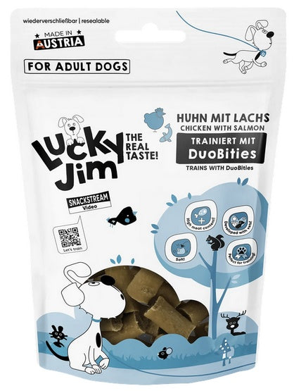 Lucky Jim DuoBities Kurczak i łosoś 70g - Image 2
