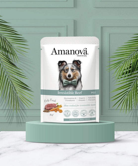 Amanova Dog Adult Irresistible Beef - 64% świeżej wołowiny w delikatnym pasztecie - Image 3
