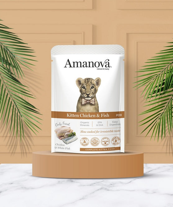 Amanova Cat Kitten Chicken & Fish - 97,5% składników pochodzenia zwierzęcego - Image 3