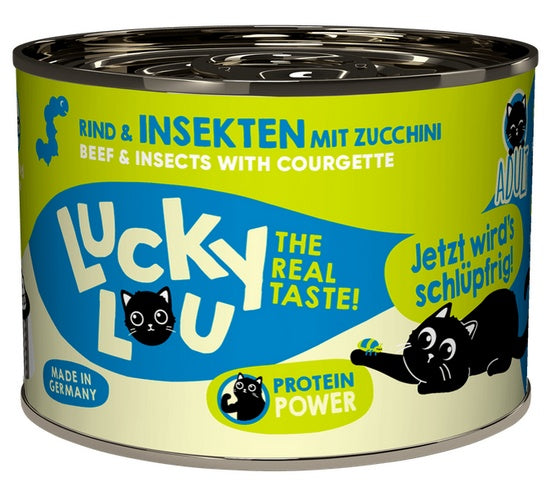 Lucky Lou Lifestage Adult Wołowina i owady puszka 200g - Image 3