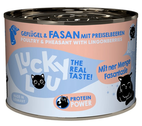 Lucky Lou Lifestage Adult Drób i bażant puszka 200g - Image 3