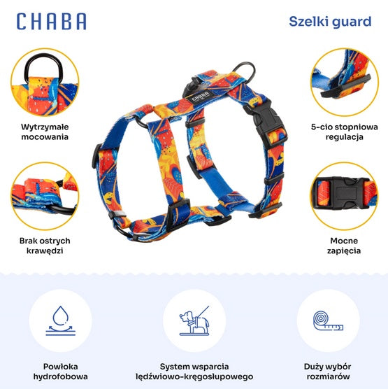 CHABA Szelki Guard Story III XL 3,0cm Aussie - Image 3
