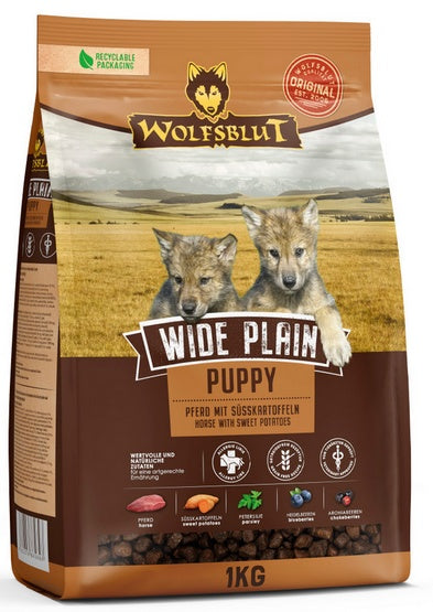 Wolfsblut Dog Wide Plain Puppy – konina i bataty 1kg