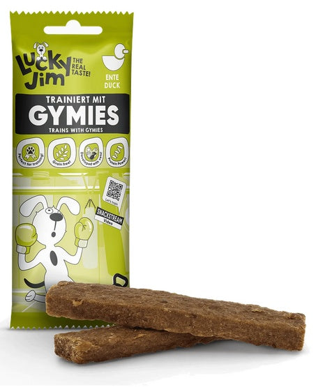 Lucky jim gymies – miękki przysmak treningowy z kaczką – 75 g