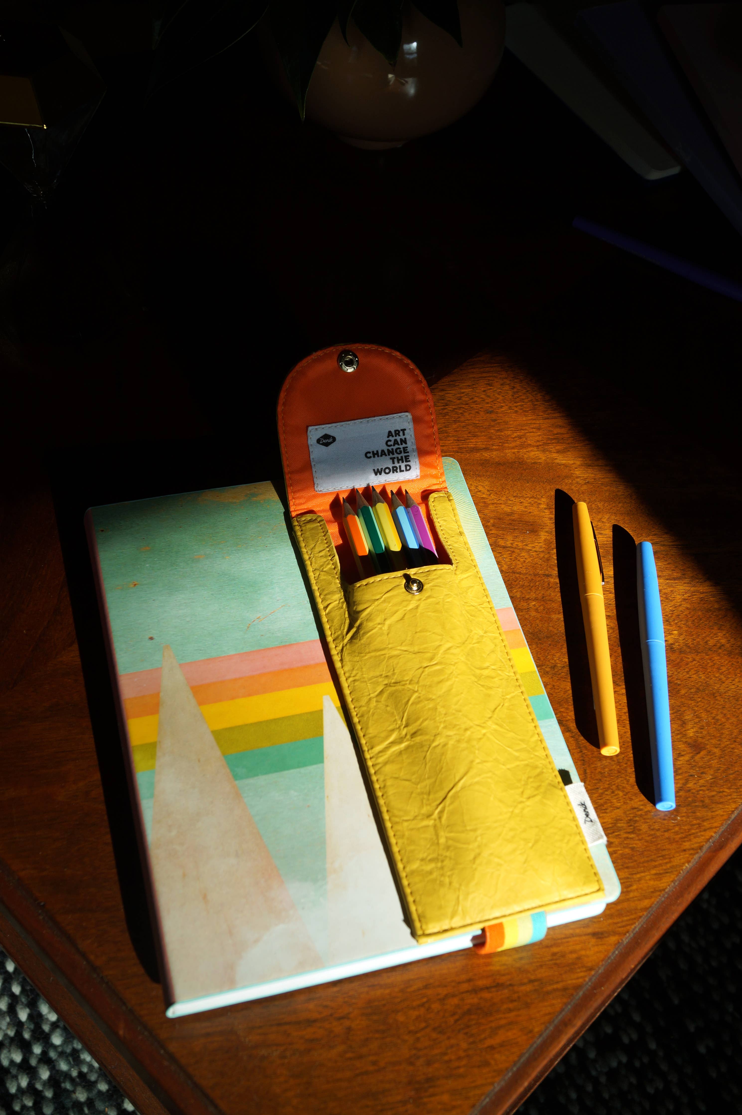 Yellow Crinkle Notebook/Sketchbook Pouch - Image 2