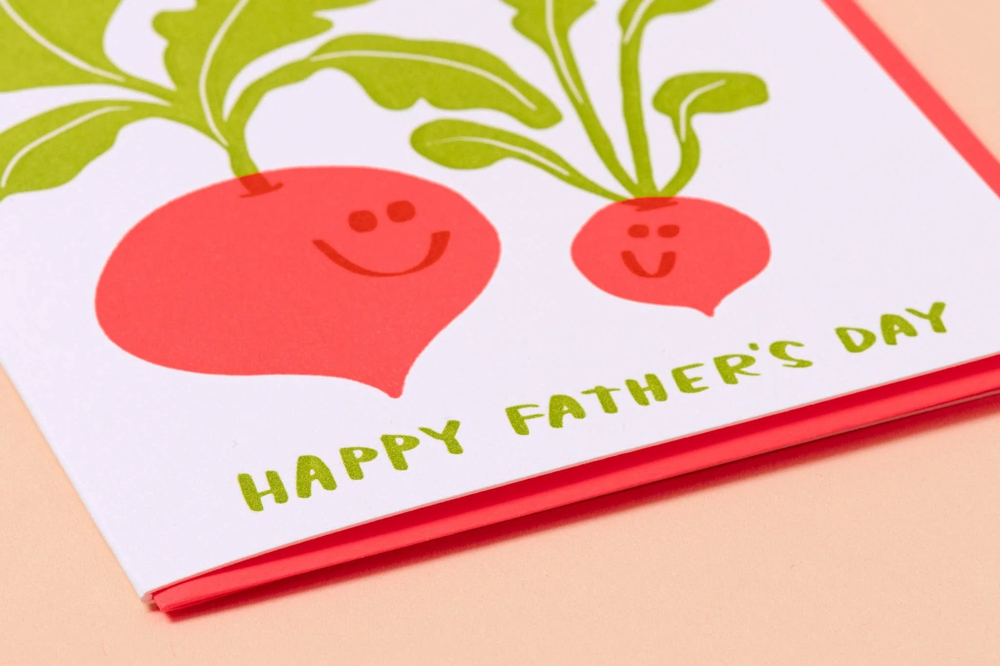 Rad Dad Letterpress Radish Father's Day Card - Image 2