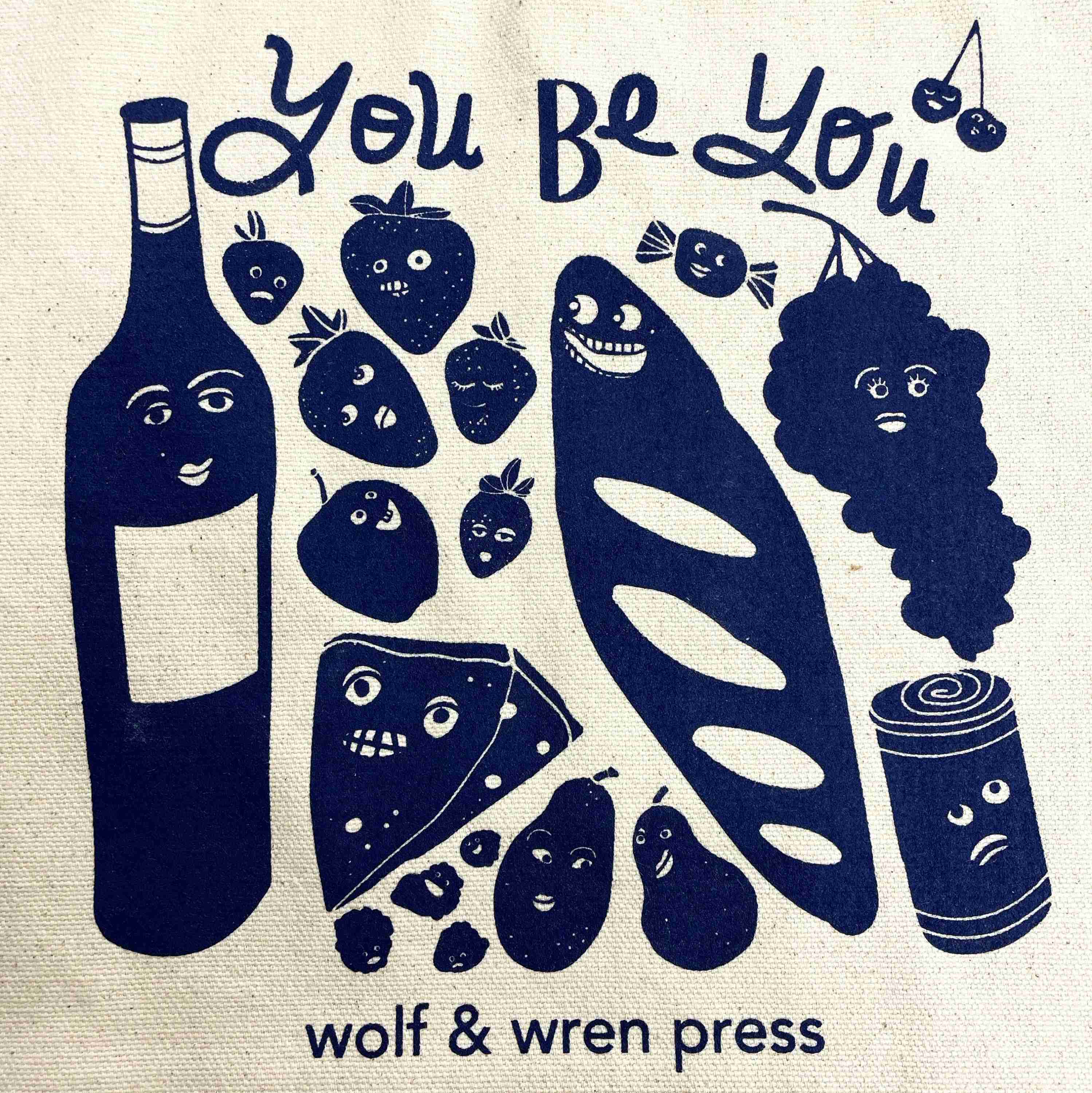 'You Be You' Canvas Tote/Book Bag - Image 2