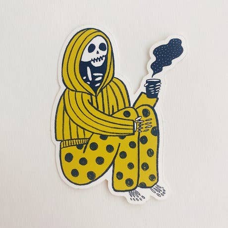 Sticker - pajama skeleton - Image 2