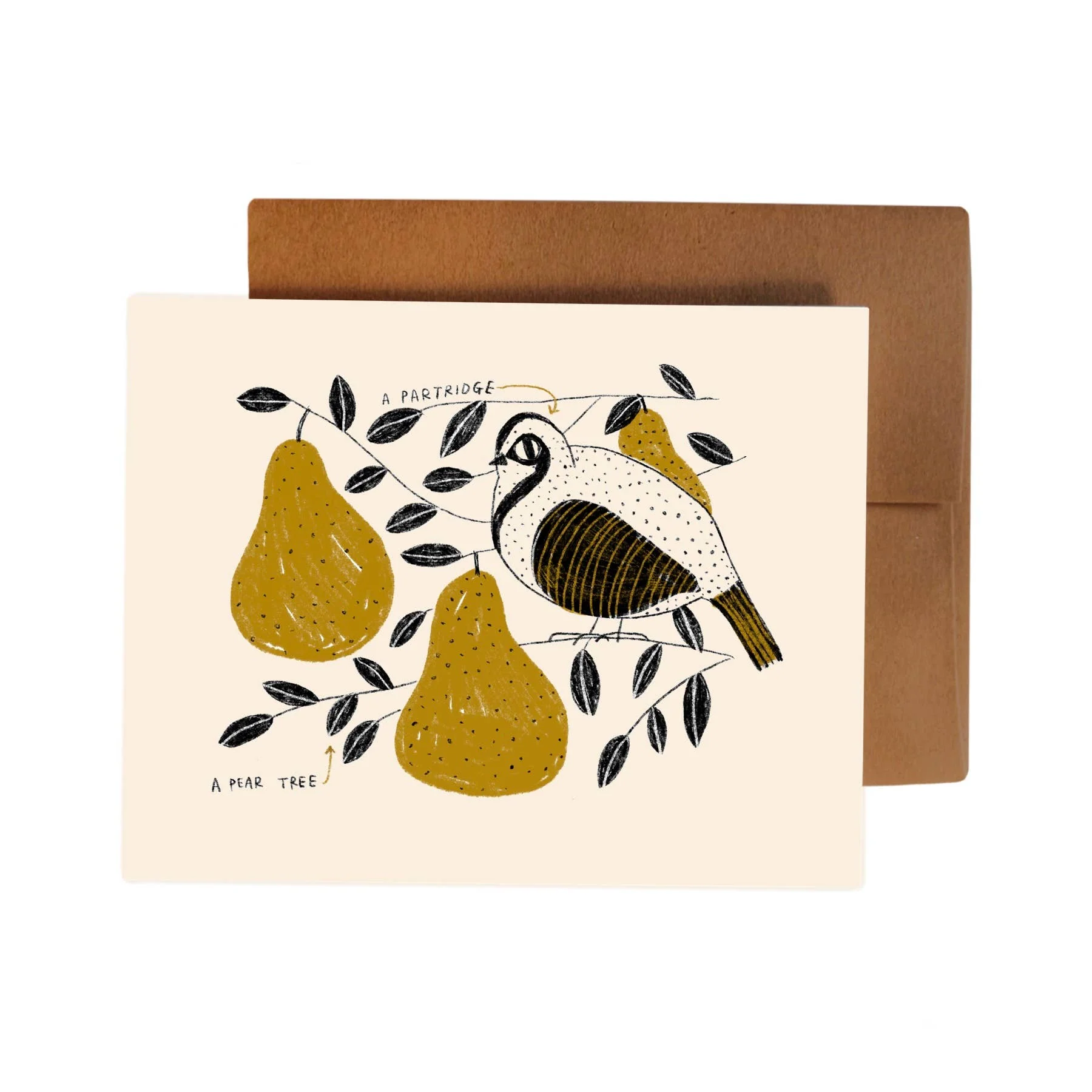 PARTRIDGE IN A PEAR TREE Holiday Greeting Card - Image 3