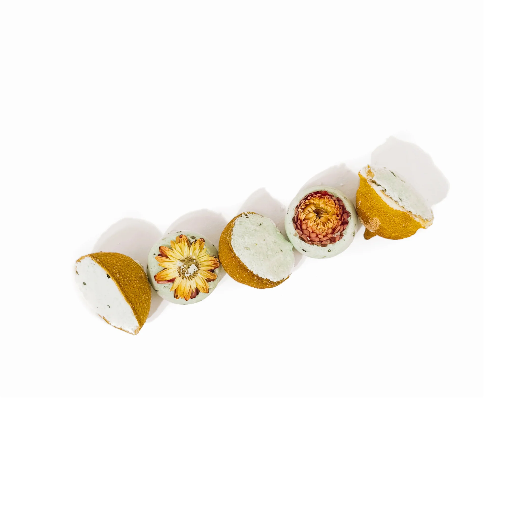 Lemon Drops Bath Bomb Gift Set Made with Citrus + Peppermint - Image 2