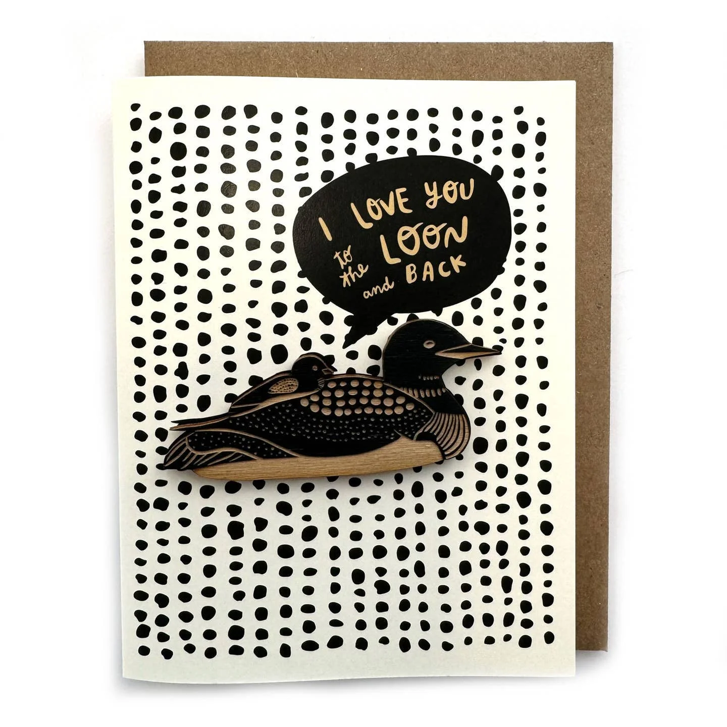 I Love You to the Loon and Back Magnet w/Card - Image 1