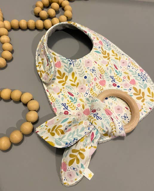 Wildflower on White Bib - Image 2