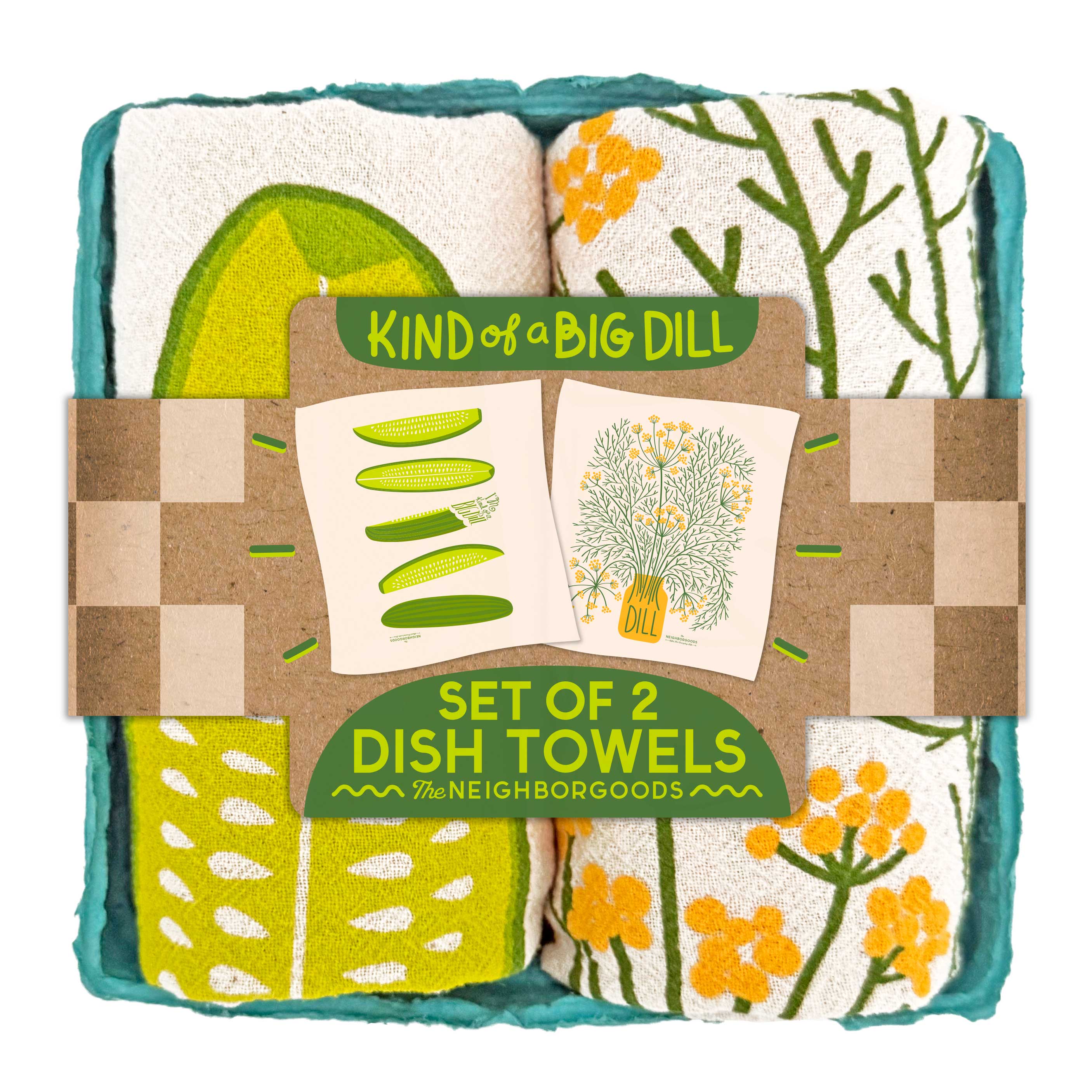 BIG DILL (Dill, Pickle) – Tea Towel Set of 2