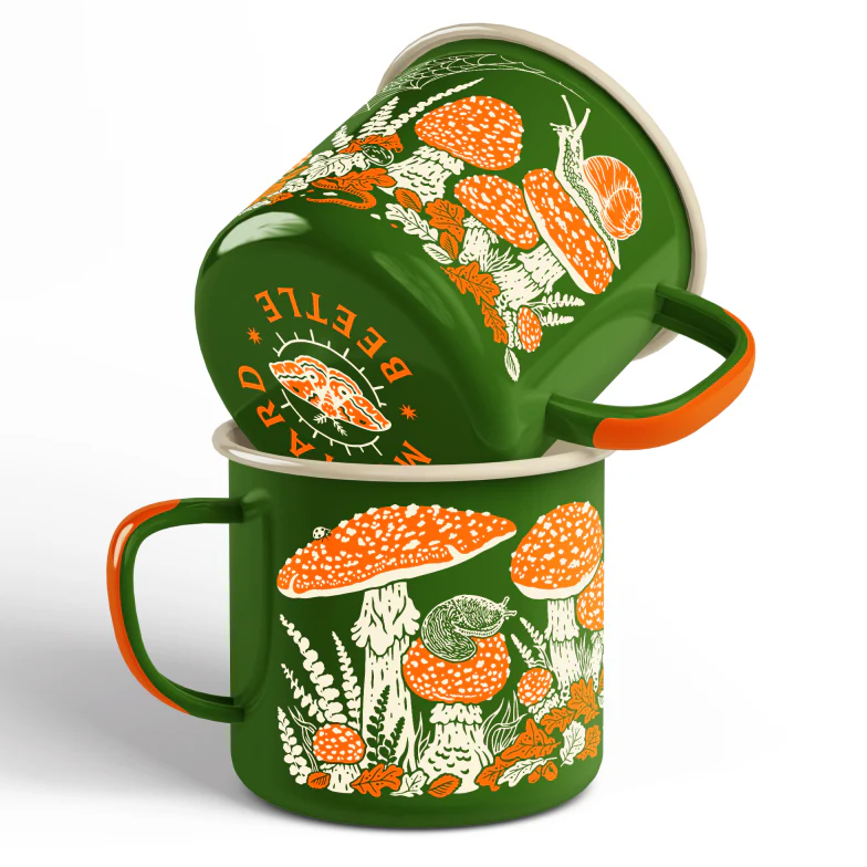 Toad & Mushrooms Enamel Camp Mug - Image 2