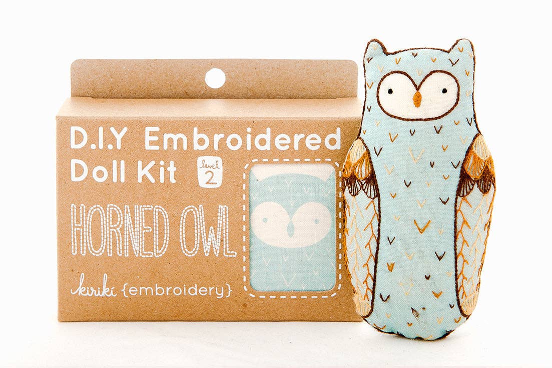 Horned Owl - Embroidery Kit - Image 2