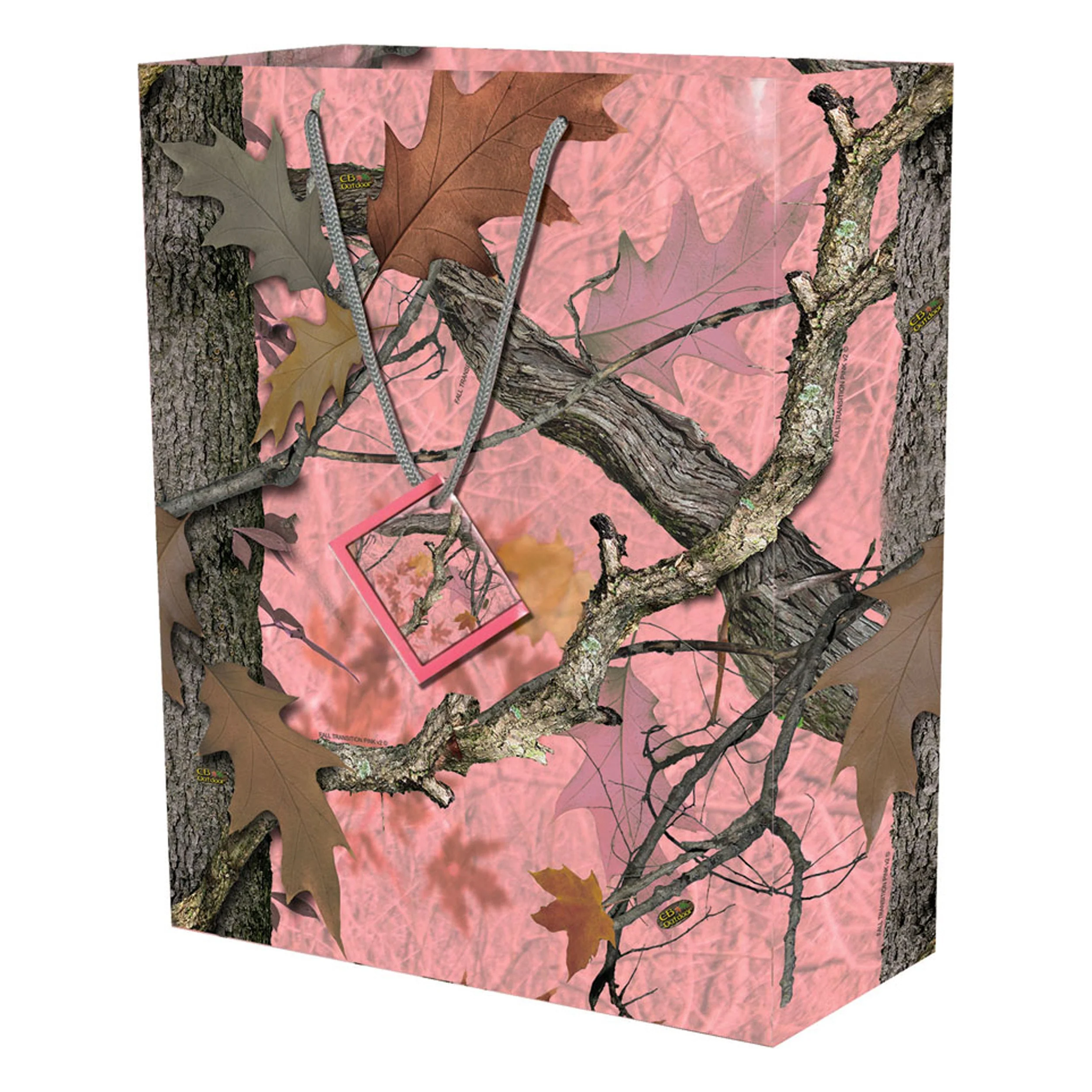 Gift Bag Medium-Camo Pink