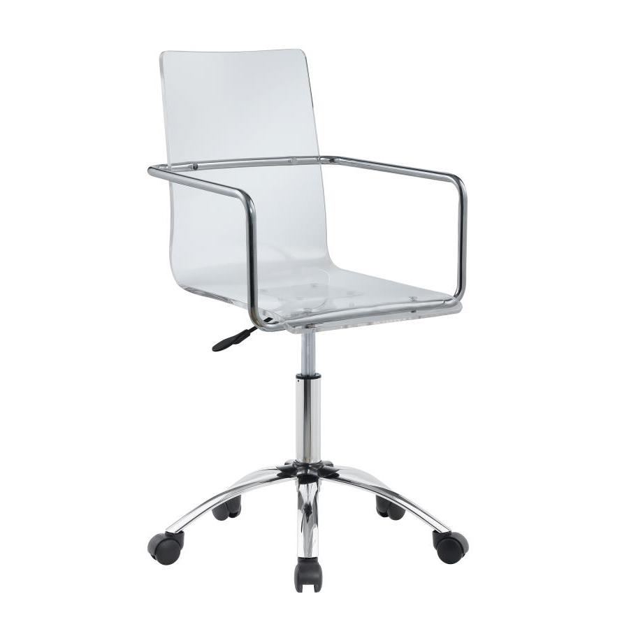 Coaster Furniture Amaturo 801436 Acrylic Adjustable Home Office Desk Chair - Clear - Image 3