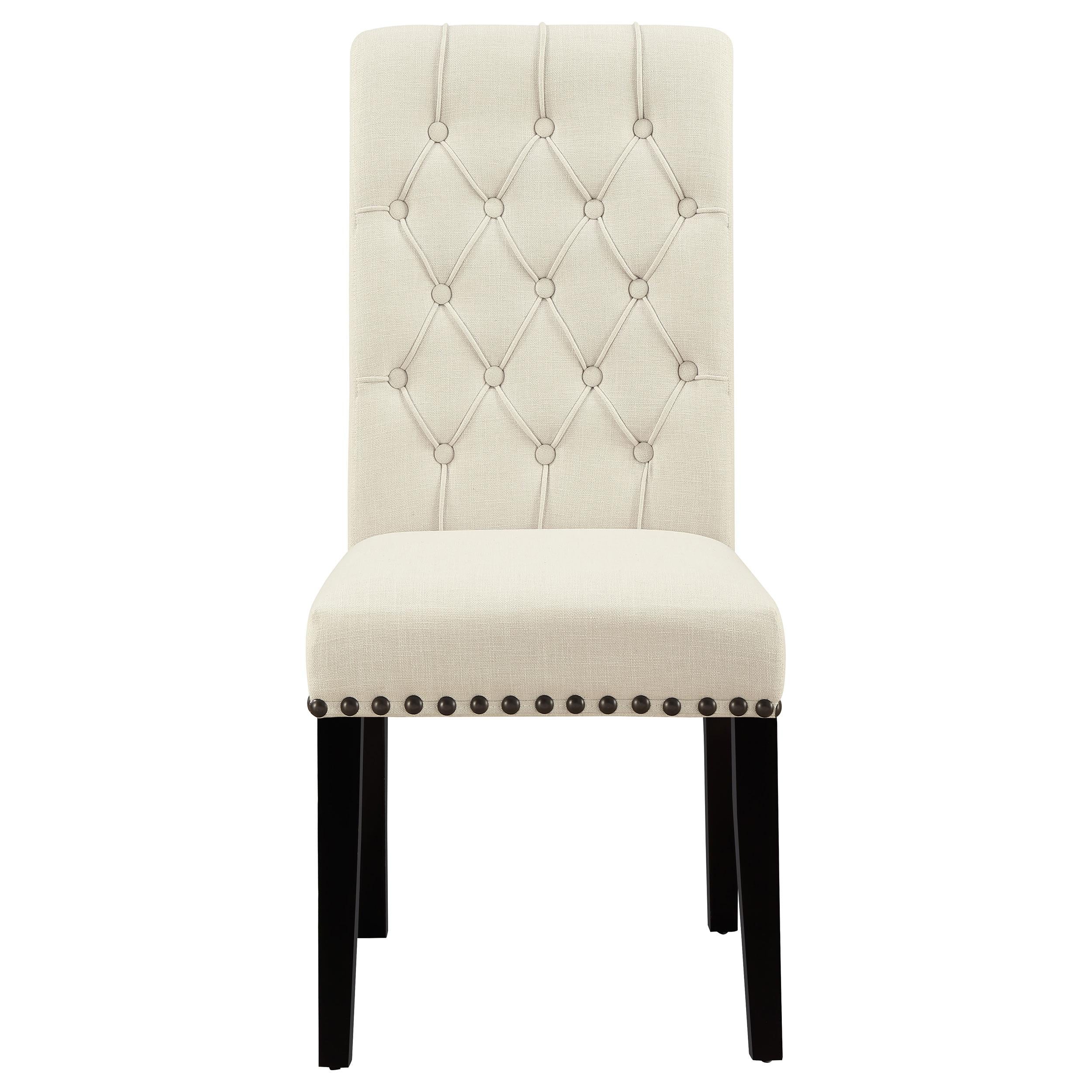 Coaster Furniture Alana 190162 Fabric Upholstered Dining Side Chair - Beige (Set of 2) - Image 2