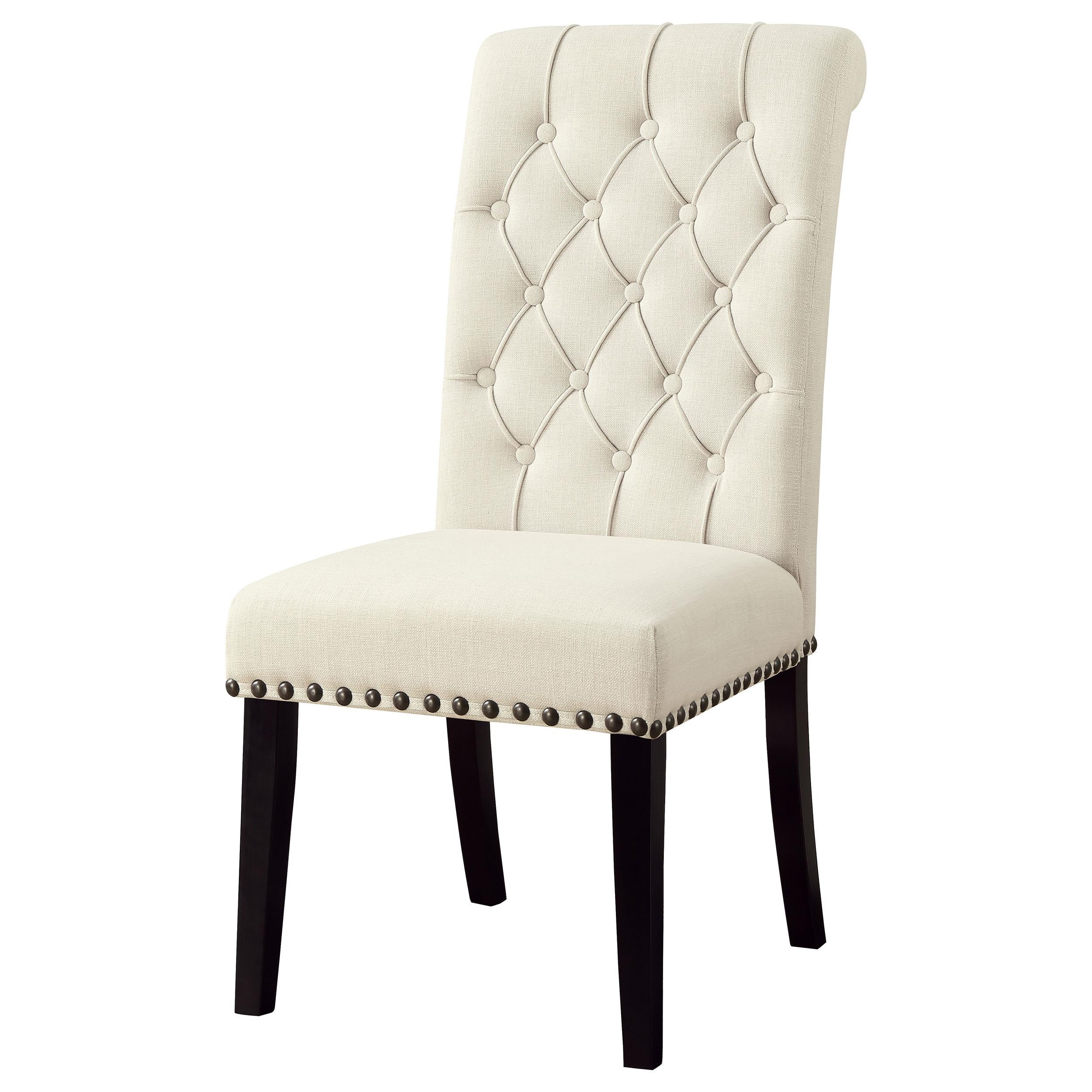 Coaster Furniture Alana 190162 Fabric Upholstered Dining Side Chair - Beige (Set of 2) - Image 3