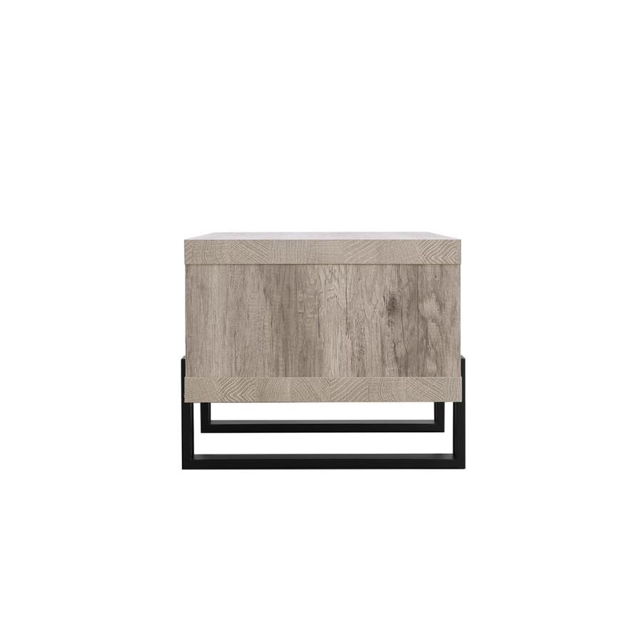 Coaster Furniture Dinard 720878 Engineered Wood Coffee Table - Grey Driftwood - Image 3