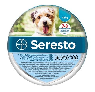 Seresto flea and tick collar for dogs – Up to 8 months protection (S & M/L)