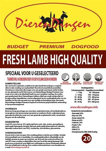 Budget Premium Fresh Lamb – Wheat-free and affordable – 14 kg