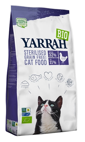 Yarrah Cat Sterilised Wheat-Free – Organic cat food for sterilised cats – 700 g - Image 1