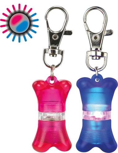 Trixie Flasher Bone – light for dog collars – 2 x 4 cm
