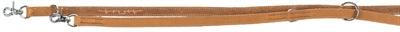 Trixie Rustic Greased Leather Dog Leash Heartbeat Brown – Adjustable and Weatherproof – 200 cm