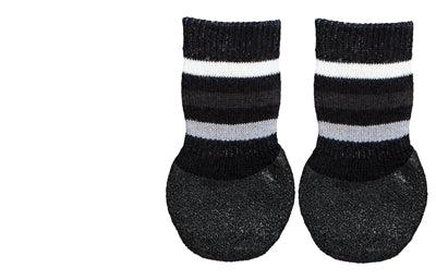 Trixie Dog Socks Anti-Slip with Rubber Layer All Around Black